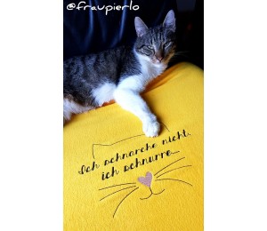 Stickdatei - Ich schnarche nicht, ich schnurre